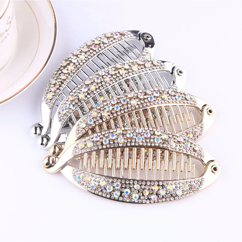 Crystal Rhinestone Fish Shape Hair Claw Clips Hair Jewelry Banana Barrettes Hairpins Hair Accessories For Women DIY Hair
Crystal Rhinestone Fish Shape Hair Claw Clips Hair Jewelry Banana Barrettes Hairpins Hair Accessories For Women DIY Hair