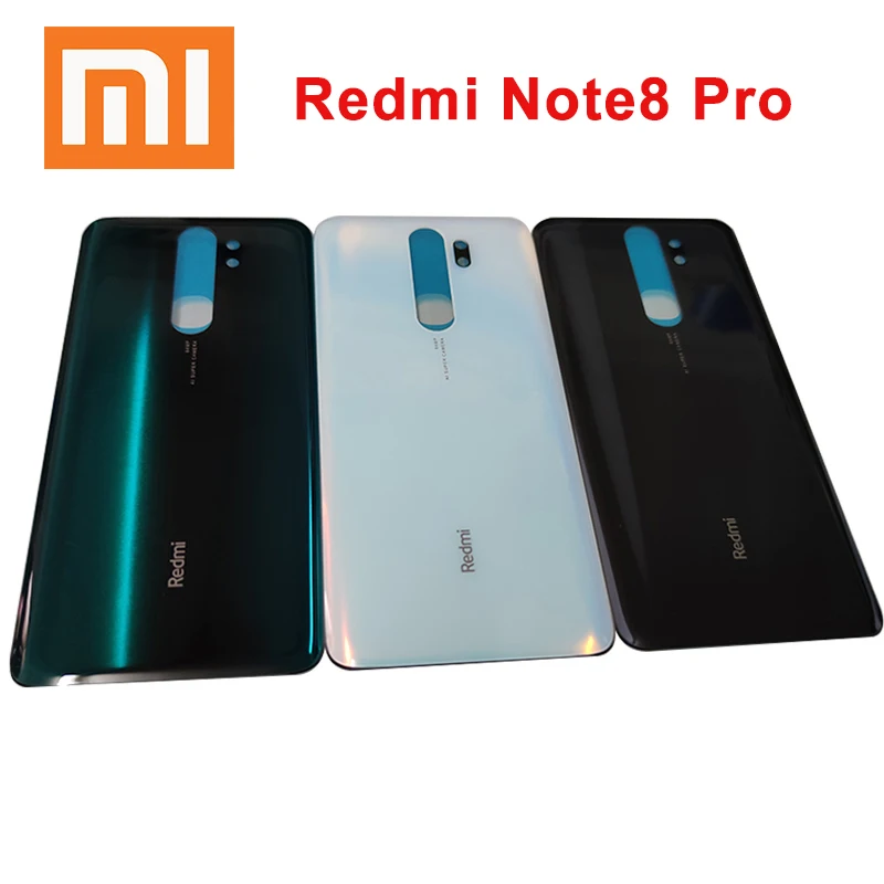 Крышка аккумуляторной батареи Xiaomi Redmi note 8 pro Задняя стеклянная панель задний
