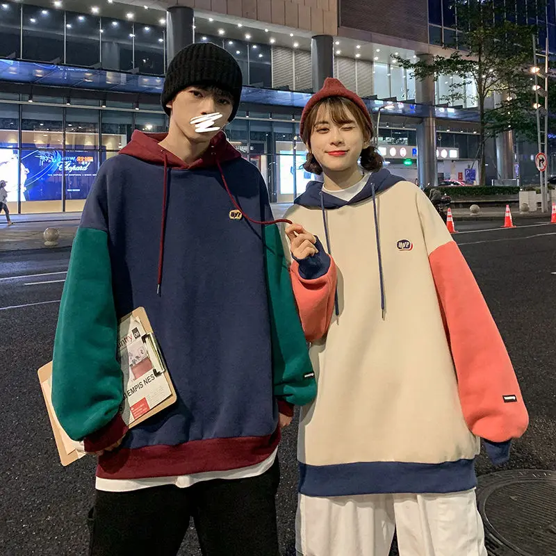 2020 Winter Men's Fashion Loose Coats Splicing Color Pullover Thickened Plush Hooded Hoodies Casual Cotton Clothes Sweatshirts
2020 Winter Men's Fashion Loose Coats Splicing Color Pullover Thickened Plush Hooded Hoodies Casual Cotton Clothes Sweatshirts