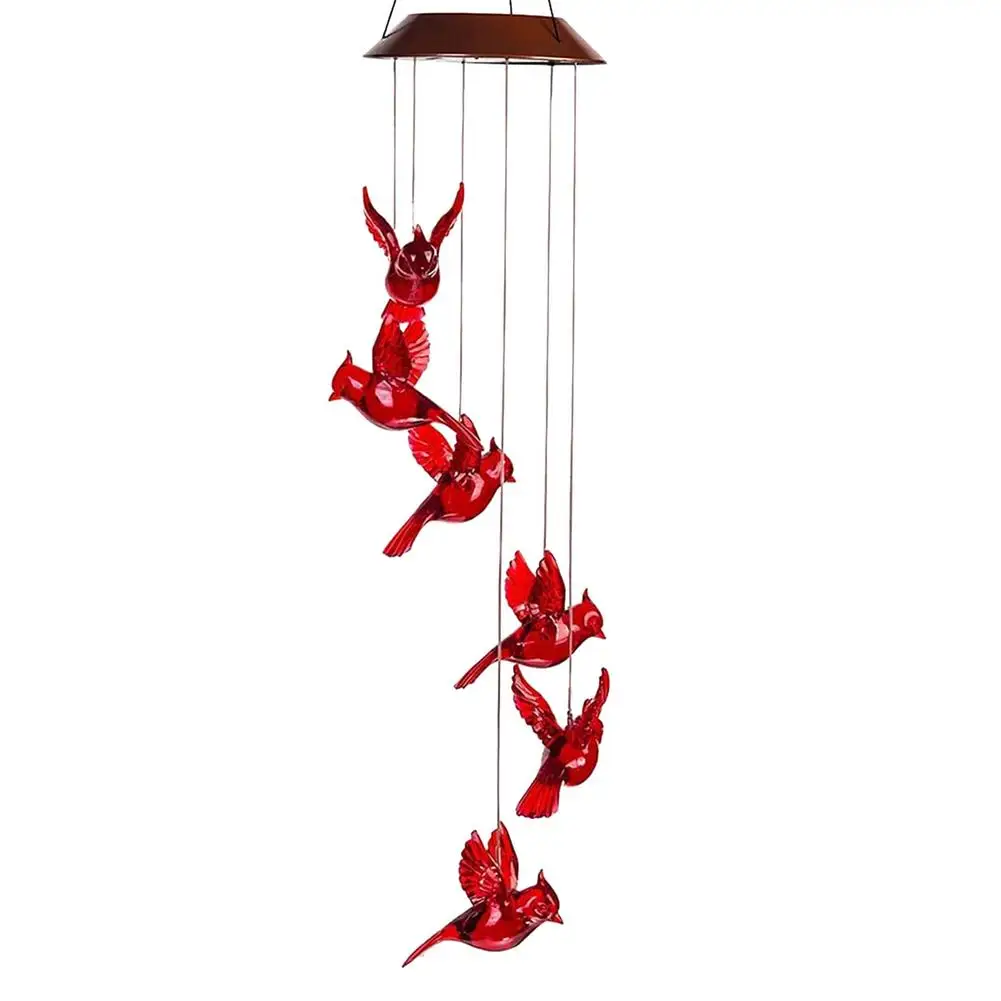 Ветряные колокольчики Red Bird, ветряные колокольчики на солнечной батарее, меняющие цвет, ветряные колокольчики с автоматической зарядкой, во...
Ветряные колокольчики Red Bird, ветряные колокольчики на солнечной батарее, меняющие цвет, ветряные колокольчики с автоматической зарядкой, во...