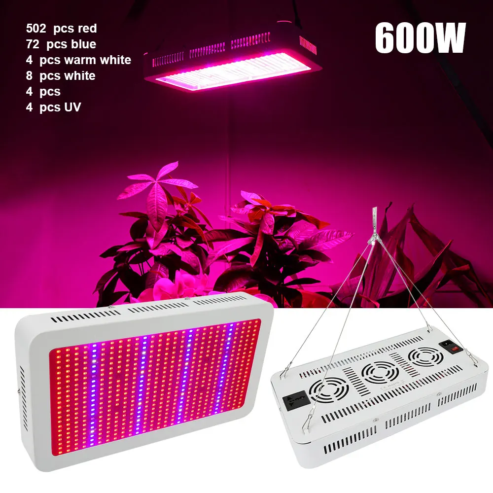 XRYL RU 600W Full Spectrum Led Phytolamp Seed Flower Greenhouse Hydroponic Cultivation Growing Panel Light For Indoor Plant Tent