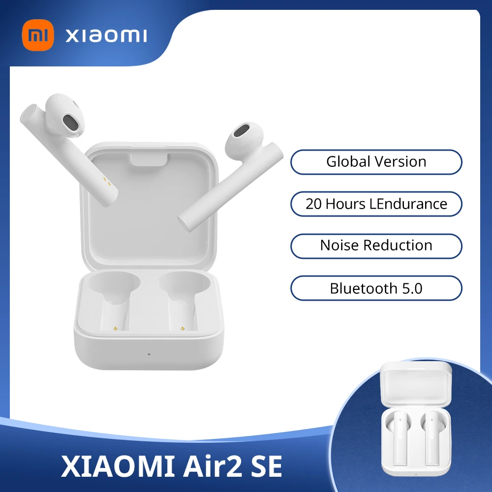 Xiao Mi Air 2 SE полностью Беспроводные стереонаушники Bluetooth наушники True 2SE синхронный