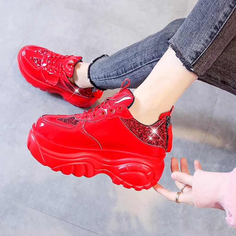 YUE JABON 2021 Platform Sneakers Chunky Sneakers Wedges Shoes for Women Bling White Womens Shoes Spring/Autumn Sapatos De Mujer
YUE JABON 2021 Platform Sneakers Chunky Sneakers Wedges Shoes for Women Bling White Womens Shoes Spring/Autumn Sapatos De Mujer