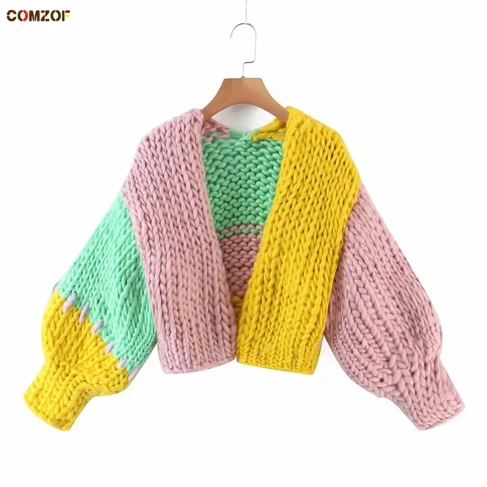 INS Hot Sale Women Cardigan Fashion Loose Lantern Sleeve Coats Thick Knitting Sweater By Hand 2020 Autumn Winter Clothing
INS Hot Sale Women Cardigan Fashion Loose Lantern Sleeve Coats Thick Knitting Sweater By Hand 2020 Autumn Winter Clothing