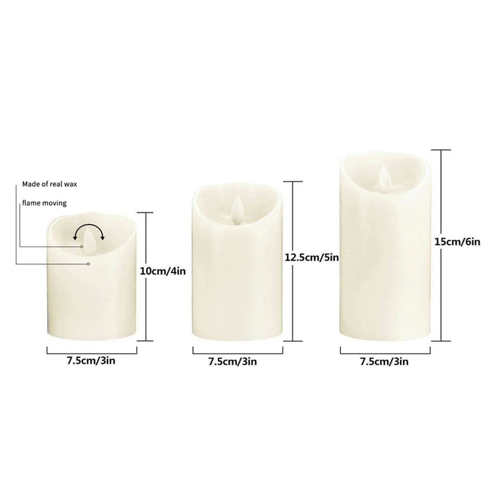 3PCS LED Candles Flameless Battery Operated Real Wax Candles With Remote Control White/Red Real Wax Flameless Battery Candles
3PCS LED Candles Flameless Battery Operated Real Wax Candles With Remote Control White/Red Real Wax Flameless Battery Candles