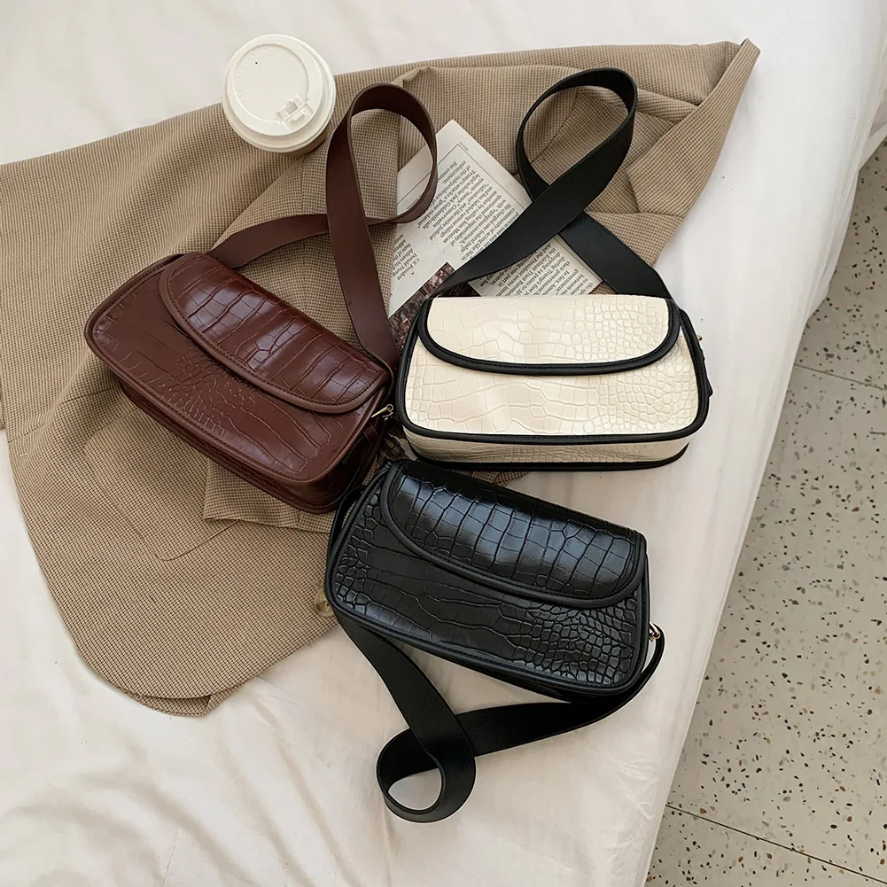 Retro Women PU Leather Street Travel Bag Fashion Alligator Pattern Shoulder Underarm Purse Portable Solid Color Commuter Handbag
Retro Women PU Leather Street Travel Bag Fashion Alligator Pattern Shoulder Underarm Purse Portable Solid Color Commuter Handbag