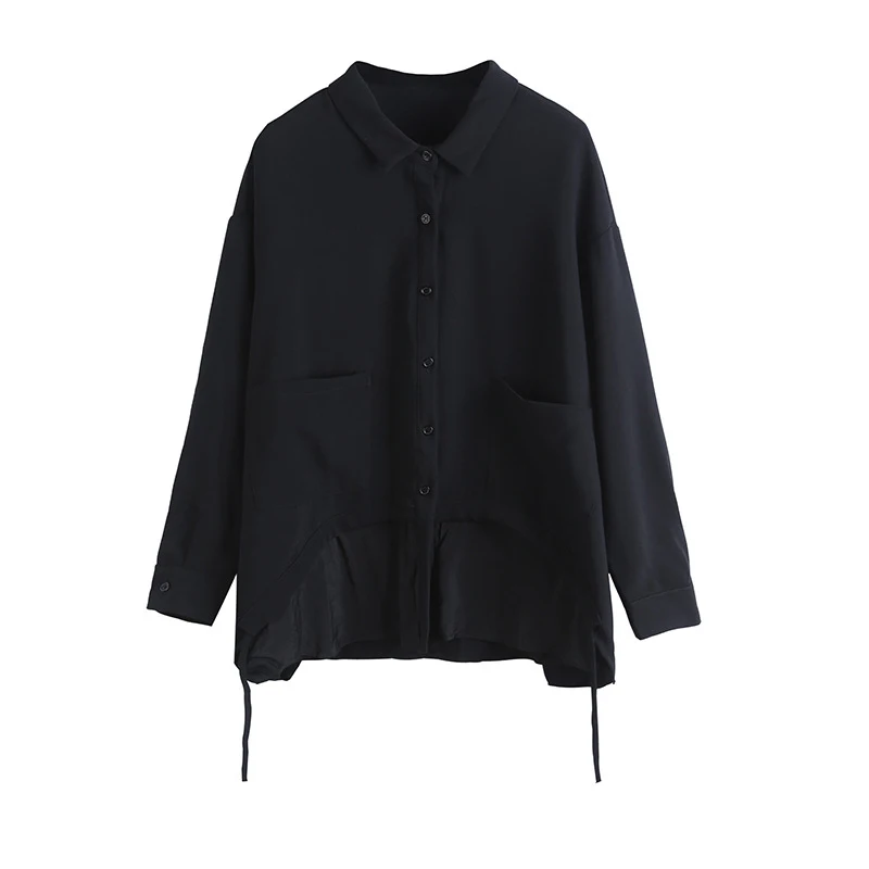 CHICEVER Casual Loose Coat For Women Lapel Long Sleeve Patchwork Fake Two Drawstring Ruched Coats Female Fashion Clothing Autumn
CHICEVER Casual Loose Coat For Women Lapel Long Sleeve Patchwork Fake Two Drawstring Ruched Coats Female Fashion Clothing Autumn