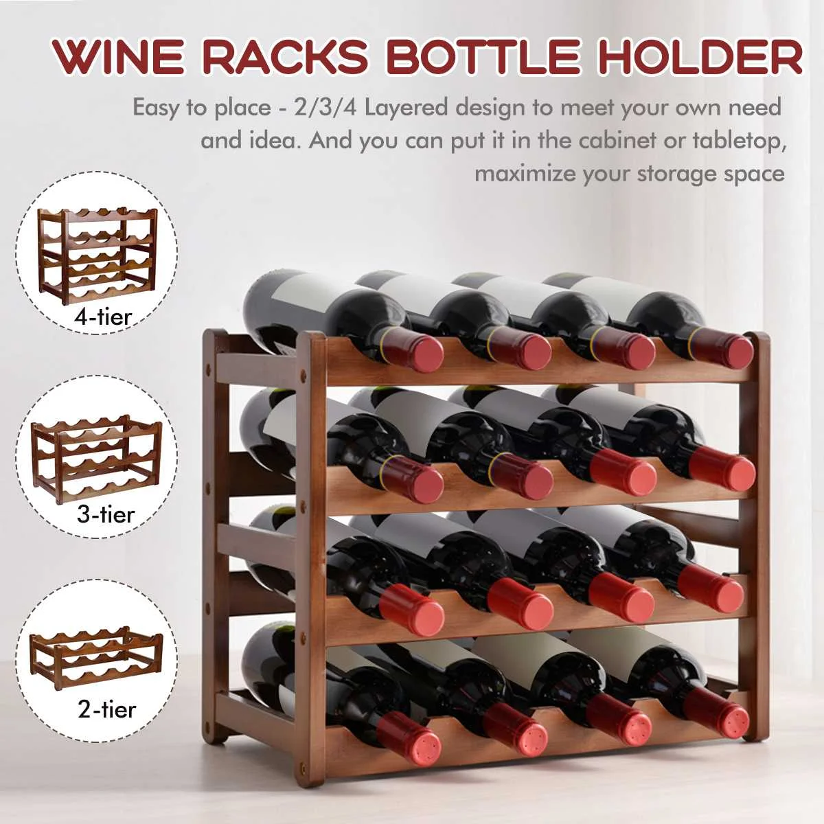 Vintage Wooden 18 Bottles Wine Rack Cabinet Holder Shelf Free Standing Holders Barware Storage Wine Racks Home Kitchen Bar Tools
Vintage Wooden 18 Bottles Wine Rack Cabinet Holder Shelf Free Standing Holders Barware Storage Wine Racks Home Kitchen Bar Tools