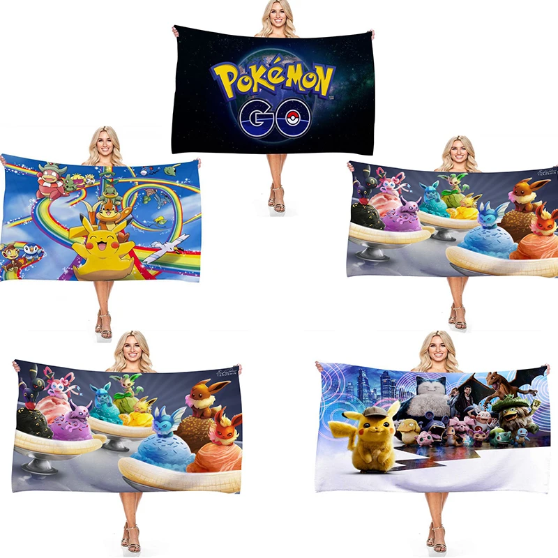 pokemon kawaii series Pikachu Ash Ketchum Sylveon Digital printing rectangle Beach towel bath towel towel No sand
pokemon kawaii series Pikachu Ash Ketchum Sylveon Digital printing rectangle Beach towel bath towel towel No sand