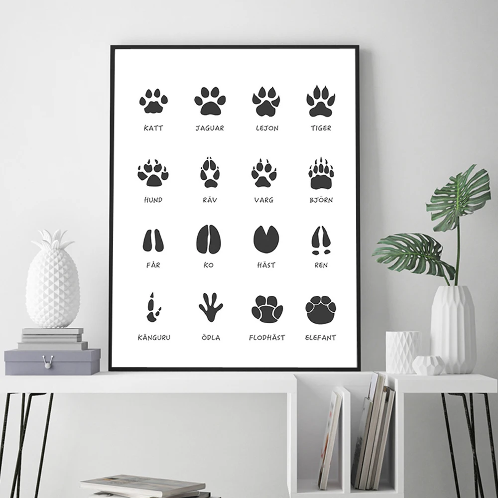 Woodland Animal Tracks Posters and Prints ABC Letter Canvas Painting Art Abstract Footprints Wall Pictures Rustic Home Decor
Woodland Animal Tracks Posters and Prints ABC Letter Canvas Painting Art Abstract Footprints Wall Pictures Rustic Home Decor