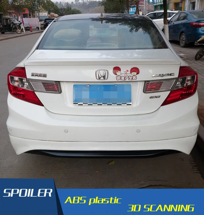 Спойлер для Honda Civic высококачественный АБС пластик праймер на заднее крыло