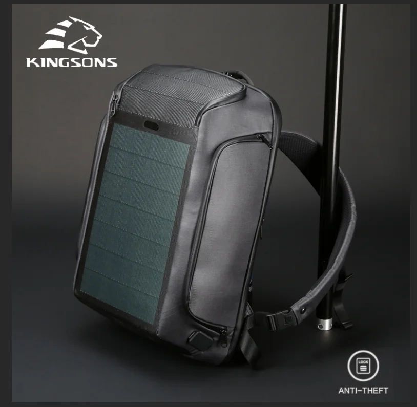 Kingsons multifunctional solar charging anti-theft backpack men's 15inch Laptop backpackUSB outdoor charging travel bag high-end
Kingsons multifunctional solar charging anti-theft backpack men's 15inch Laptop backpackUSB outdoor charging travel bag high-end