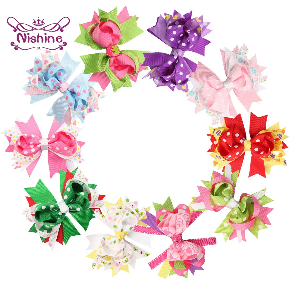 Colorful Handmade Dovetail Bows Baby Girls Hair Clip Fashion Print Grosgrain Ribbon Bowknot Hairpin Infant Headwear Holiday Gift
Colorful Handmade Dovetail Bows Baby Girls Hair Clip Fashion Print Grosgrain Ribbon Bowknot Hairpin Infant Headwear Holiday Gift
