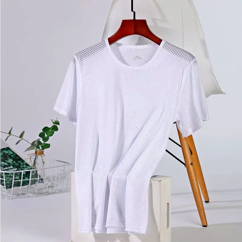 Mesh T shirt for Men Summer Breathable Short Sleeve Tops Men's Quick Dry T-shirt Trainer Running Tshirt
Mesh T shirt for Men Summer Breathable Short Sleeve Tops Men's Quick Dry T-shirt Trainer Running Tshirt