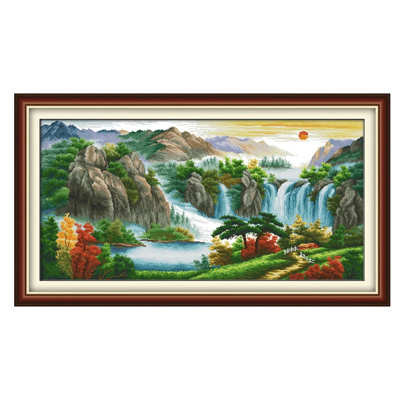 Landscape DIY 14CT Embroidery Needlework Cross Stitch Kits Craft Landscape Painting Printed Canvas Chinese Cross Stitch Pattern
Landscape DIY 14CT Embroidery Needlework Cross Stitch Kits Craft Landscape Painting Printed Canvas Chinese Cross Stitch Pattern