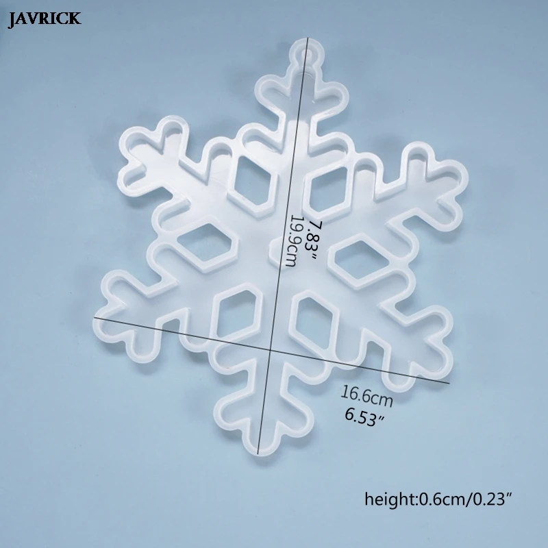 Christmas Crystal Epoxy Resin Molds Snowflake Listed Pendant Casting Silicone Mould DIY Crafts Decoration Jewelry Making Tools
Christmas Crystal Epoxy Resin Molds Snowflake Listed Pendant Casting Silicone Mould DIY Crafts Decoration Jewelry Making Tools