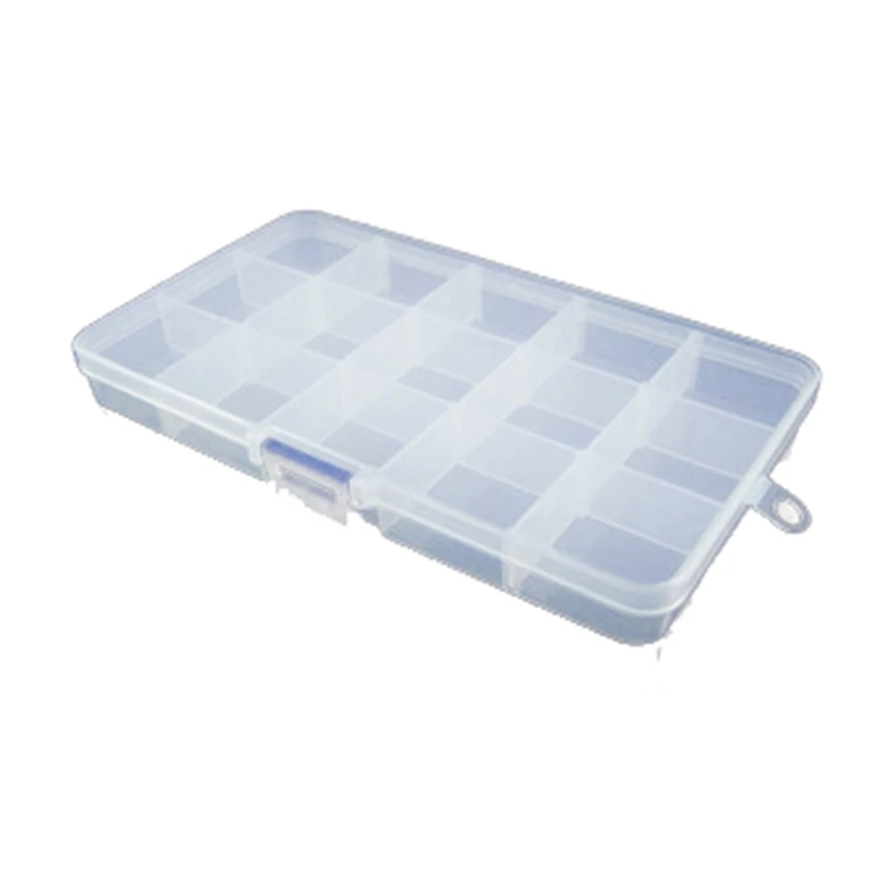 15 Grid Transparent Plastic Jewelry Classification Medicine Box Cosmetics Sewing Box Fishing Gear Storage Box 
15 Grid Transparent Plastic Jewelry Classification Medicine Box Cosmetics Sewing Box Fishing Gear Storage Box