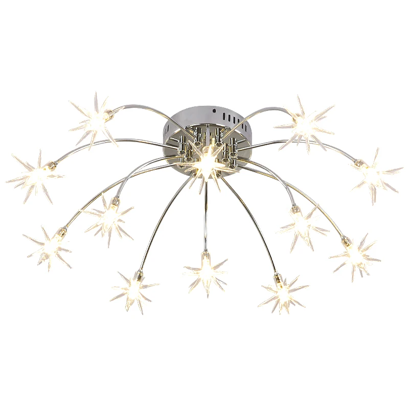 Norbic creative chrome iron flower G4 LED bulb chandeliers lamp home deco living room clear glass star chanderlier lighting
Norbic creative chrome iron flower G4 LED bulb chandeliers lamp home deco living room clear glass star chanderlier lighting