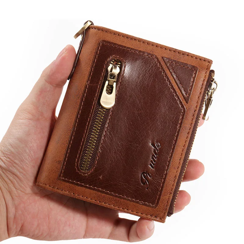 New RFID Blocking Vertical Men's Wallet Vintage Genuine Leather Bi-fold Zipper Business Card Holder Bag Wallets Man Coin Purse
New RFID Blocking Vertical Men's Wallet Vintage Genuine Leather Bi-fold Zipper Business Card Holder Bag Wallets Man Coin Purse