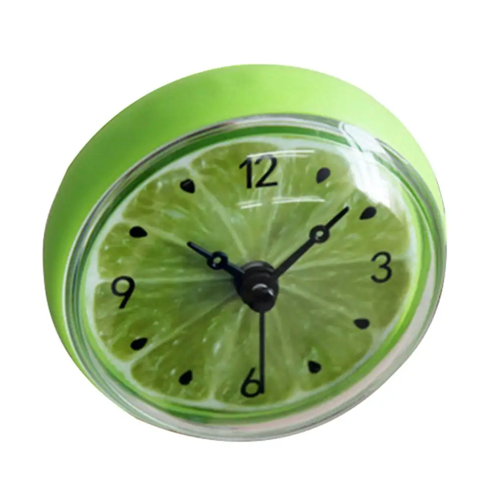 Bathroom Kitchen Waterproof Wall Watch Fruits Lemon Design Suction Cup Refrigerator Home Practical Mute Wall Clock
Bathroom Kitchen Waterproof Wall Watch Fruits Lemon Design Suction Cup Refrigerator Home Practical Mute Wall Clock