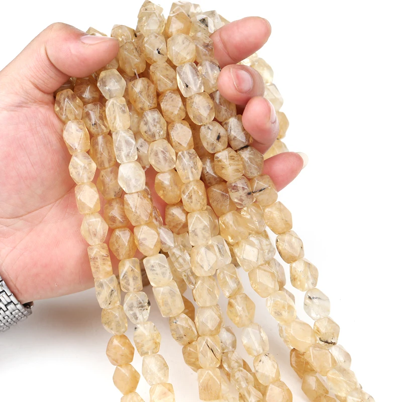 Hesiod Lemon Yellow Smooth Natural Stone Loose Spacer Beads Irregular Faceted Seed Beads DIY Necklace Jewelry Making 10*14mm
Hesiod Lemon Yellow Smooth Natural Stone Loose Spacer Beads Irregular Faceted Seed Beads DIY Necklace Jewelry Making 10*14mm