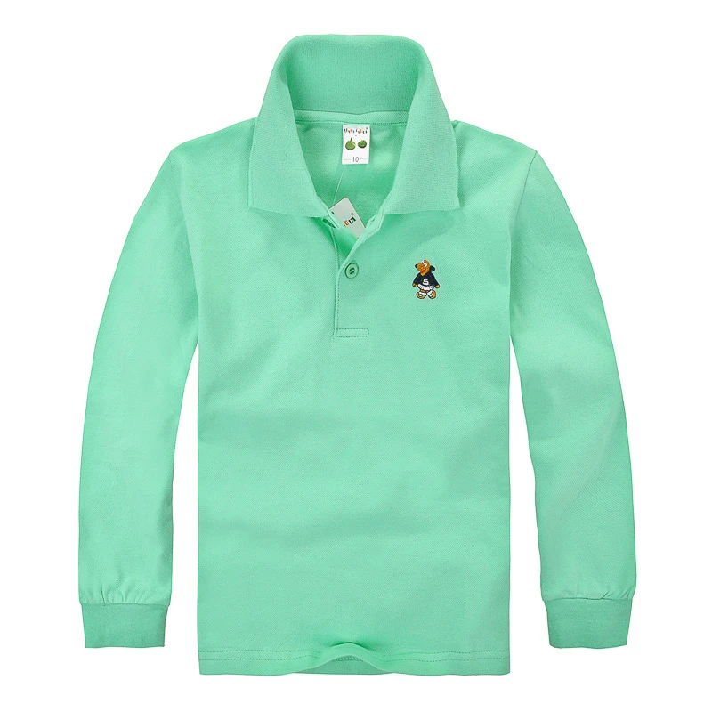 Kids Polo Shirt Summer long Sleeve Tops Cotton Turn Down Collar Pure Color Sport Polos Holiday Boys Shirts Outfits Shirt for boy 
Kids Polo Shirt Summer long Sleeve Tops Cotton Turn Down Collar Pure Color Sport Polos Holiday Boys Shirts Outfits Shirt for boy