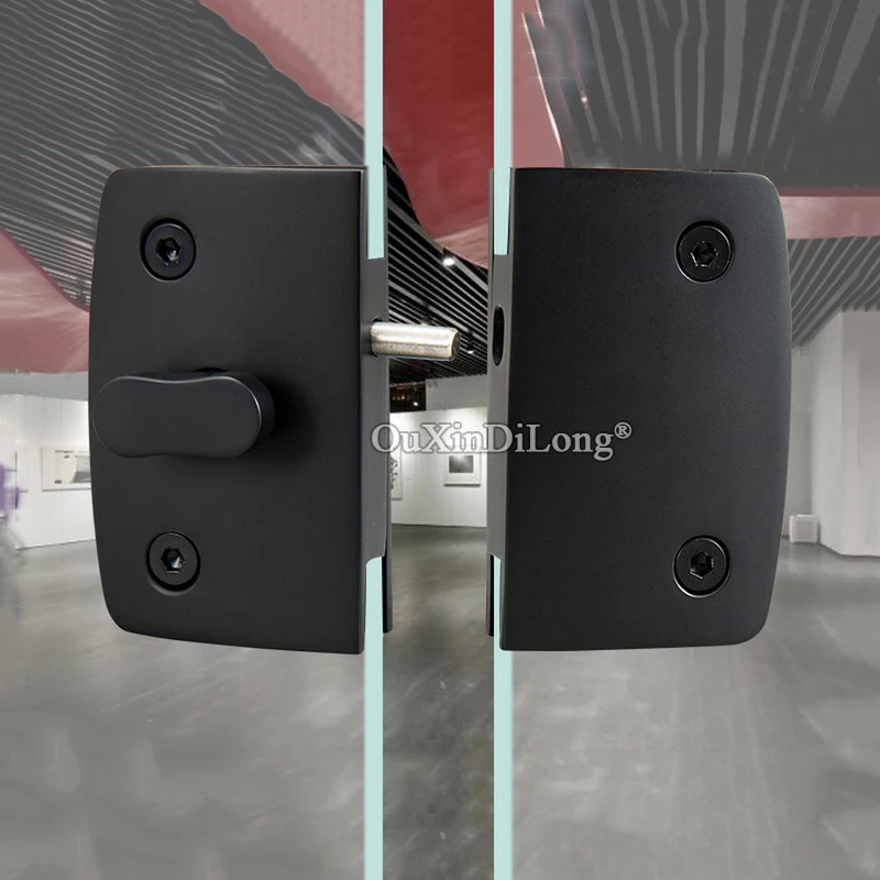 1PCS Glass Door Lock Manganese Titanium Brass Lock Toilet Bathroom Glass Door Lock Latch Black No Keys For 8-12mm RF08
1PCS Glass Door Lock Manganese Titanium Brass Lock Toilet Bathroom Glass Door Lock Latch Black No Keys For 8-12mm RF08