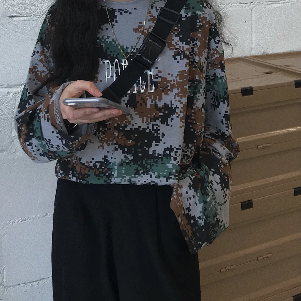 woman tshirts tops Casual Long Sleeve O Neck t shirt Letters Print Camouflage Loose T-shirt tshirt women mujer camisetas 2020
woman tshirts tops Casual Long Sleeve O Neck t shirt Letters Print Camouflage Loose T-shirt tshirt women mujer camisetas 2020