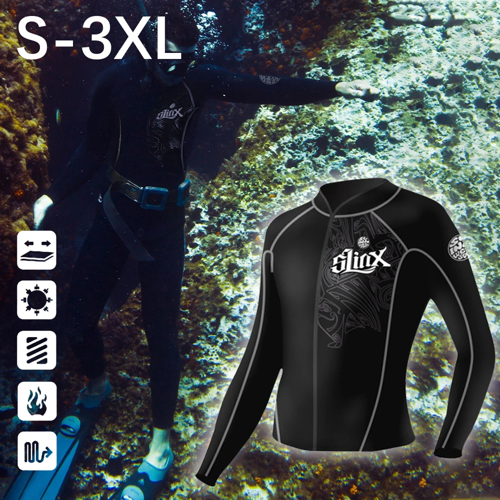 2mm Neoprene Wetsuit Top Men Women Long Sleeve Front Zip Surf Jacket Swimwear for Swimming Scuba Diving Snorkeling Surfing
2mm Neoprene Wetsuit Top Men Women Long Sleeve Front Zip Surf Jacket Swimwear for Swimming Scuba Diving Snorkeling Surfing