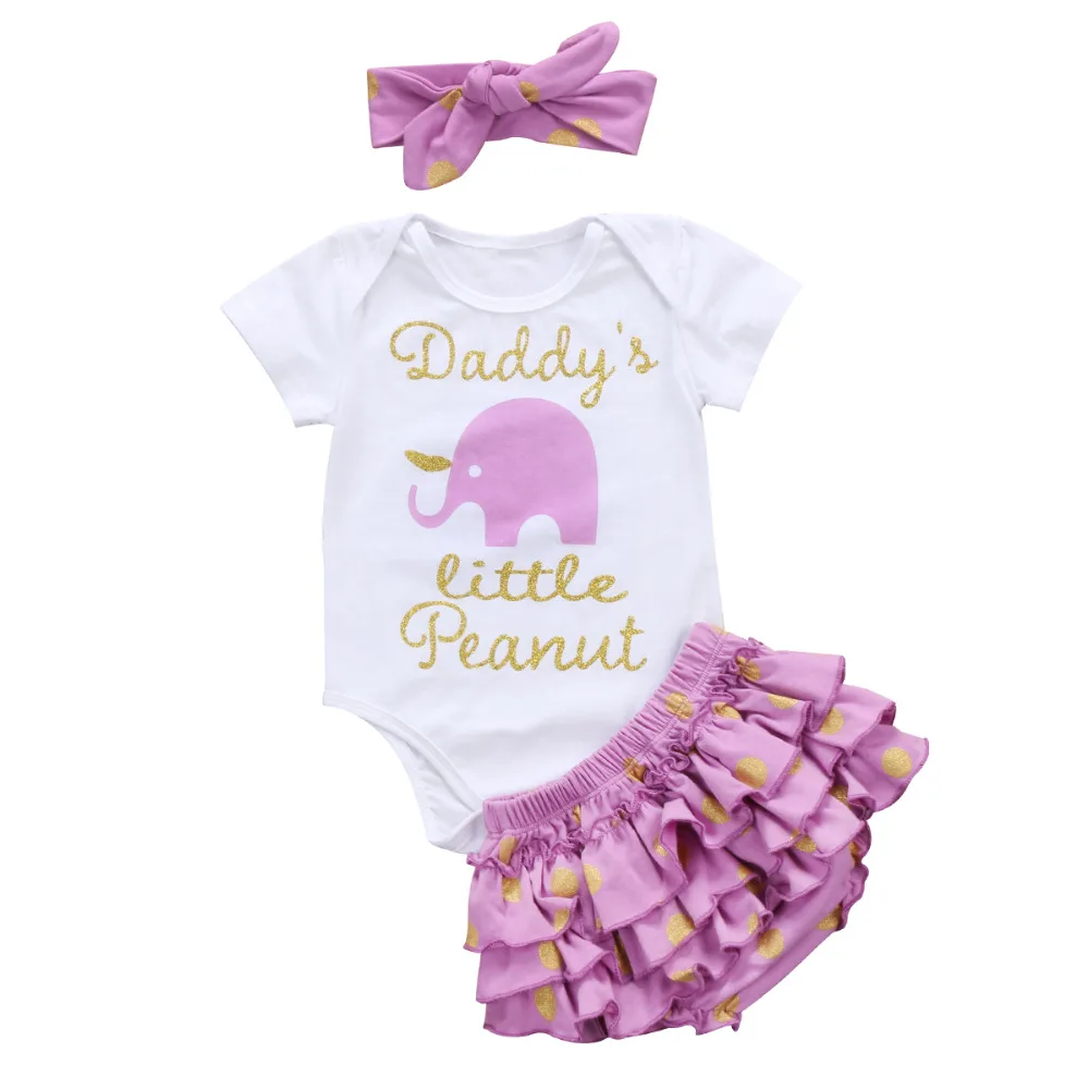 Cute 3PCS Baby Girl Clothing Newborn Short Sleeve Letter Romper Tops + Tutu Skirt Bloomers Short + Headband Outfit Clothing Set
Cute 3PCS Baby Girl Clothing Newborn Short Sleeve Letter Romper Tops + Tutu Skirt Bloomers Short + Headband Outfit Clothing Set