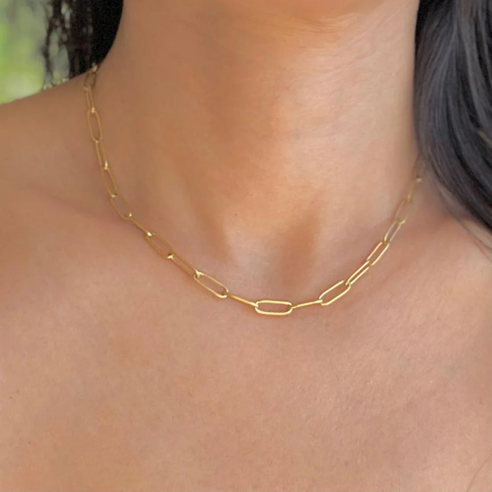 Sherman Paperclip Chain Necklace 304 Stainless Steel Ladies Rectangular Chain Men's Necklace Drawstring Necklace Modern Out Neck
Sherman Paperclip Chain Necklace 304 Stainless Steel Ladies Rectangular Chain Men's Necklace Drawstring Necklace Modern Out Neck