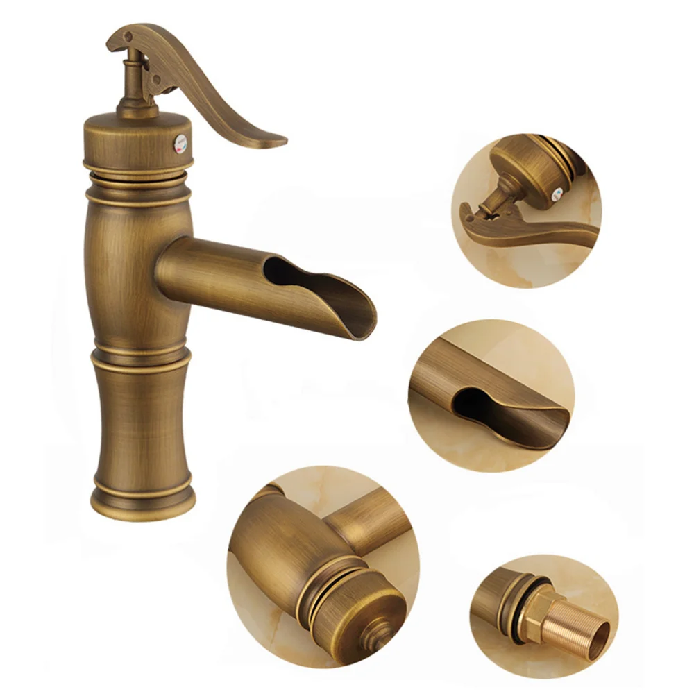 European Style Brass Antique Single-Handle Vintage Bathroom Sink Mixer Faucet for Home Kitchen
European Style Brass Antique Single-Handle Vintage Bathroom Sink Mixer Faucet for Home Kitchen
