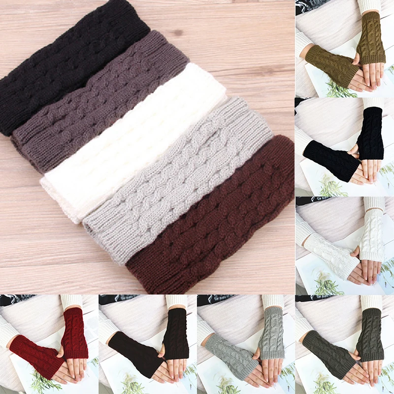 New Fashion Women Men Twist Crochet Knitted Fingerless Gloves Short Arm Sleeve Hand Warmer Mittens Winter Warm Solid Color
New Fashion Women Men Twist Crochet Knitted Fingerless Gloves Short Arm Sleeve Hand Warmer Mittens Winter Warm Solid Color