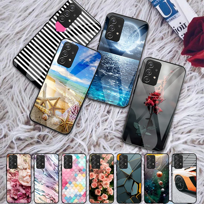 Tempered Glass Case For Samsung A51 Case Silicon Bumper For Samsung Galaxy A52 A50S A51 A50 M40S A 52 4G 5G Cover Pattern Funda
Tempered Glass Case For Samsung A51 Case Silicon Bumper For Samsung Galaxy A52 A50S A51 A50 M40S A 52 4G 5G Cover Pattern Funda