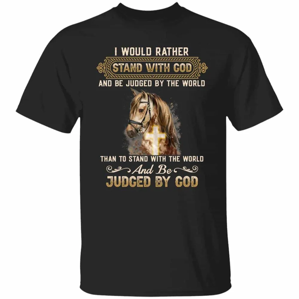 CLOOCL Fashion Men T-shirt 3D Graphic I Would Rather Stand With God And Be Judged By The World T-shirts Printed On the Front
CLOOCL Fashion Men T-shirt 3D Graphic I Would Rather Stand With God And Be Judged By The World T-shirts Printed On the Front