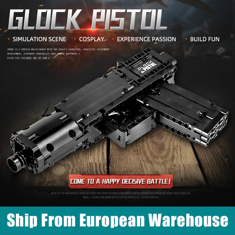 Металлический пистолет MOULD KING 14008, игрушки MOC Glock, автоматическая модель пистолета, сборные игрушки для детей, рождественский подарок
Металлический пистолет MOULD KING 14008, игрушки MOC Glock, автоматическая модель пистолета, сборные игрушки для детей, рождественский подарок
