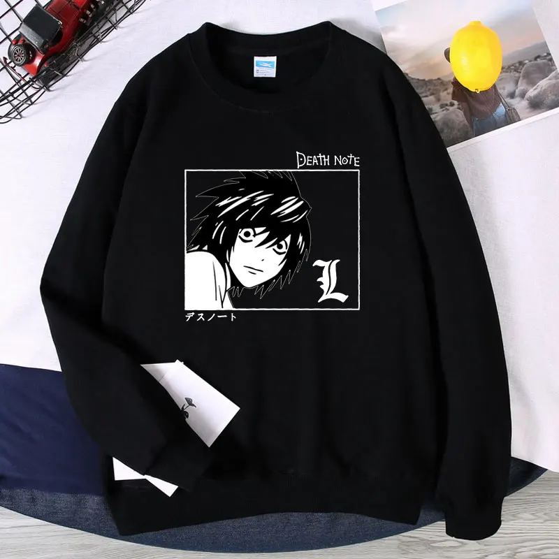 Crewneck Sweatshirts Unisex Tops EU Size Pullover Anime Death Note Yagami Pattern Print Sweatshirts Japanese Clothing Tracksuit
Crewneck Sweatshirts Unisex Tops EU Size Pullover Anime Death Note Yagami Pattern Print Sweatshirts Japanese Clothing Tracksuit