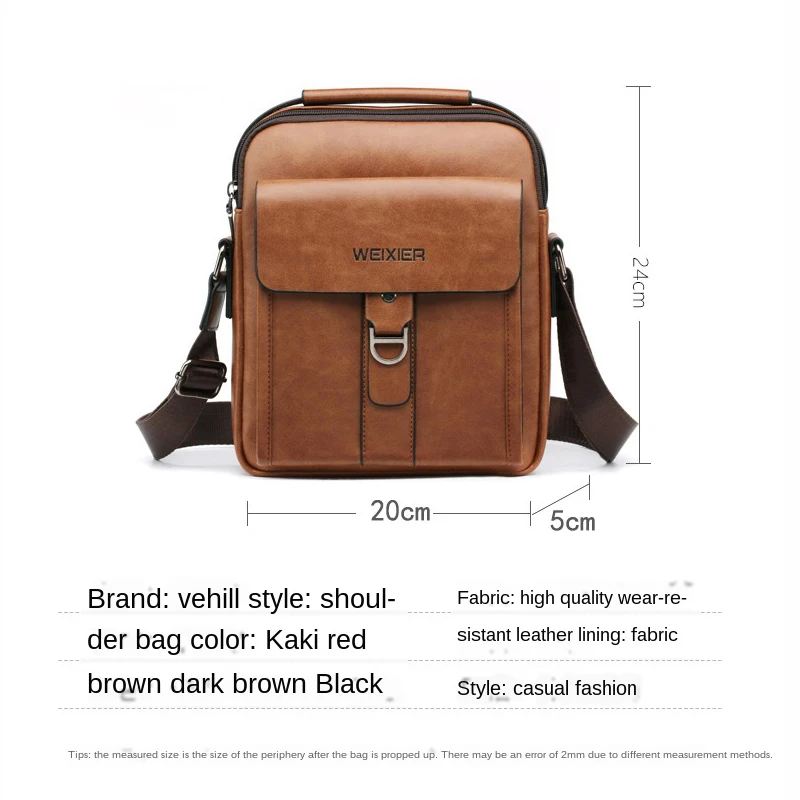 Luxury Men Bag Vintage Shoulder Bag for Man Leather Messenger Bag Casual Crossbody Bag Male Business Handbag for Ipad Sac
Luxury Men Bag Vintage Shoulder Bag for Man Leather Messenger Bag Casual Crossbody Bag Male Business Handbag for Ipad Sac
