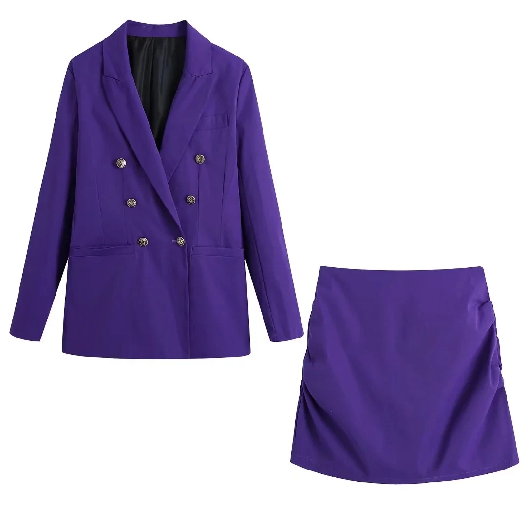 Vintage Office Lady Blazer Skirts Set Double Breasted Jacket Coat Outerwear High Waist Mini Skirt Casual Female High Street Wear
Vintage Office Lady Blazer Skirts Set Double Breasted Jacket Coat Outerwear High Waist Mini Skirt Casual Female High Street Wear