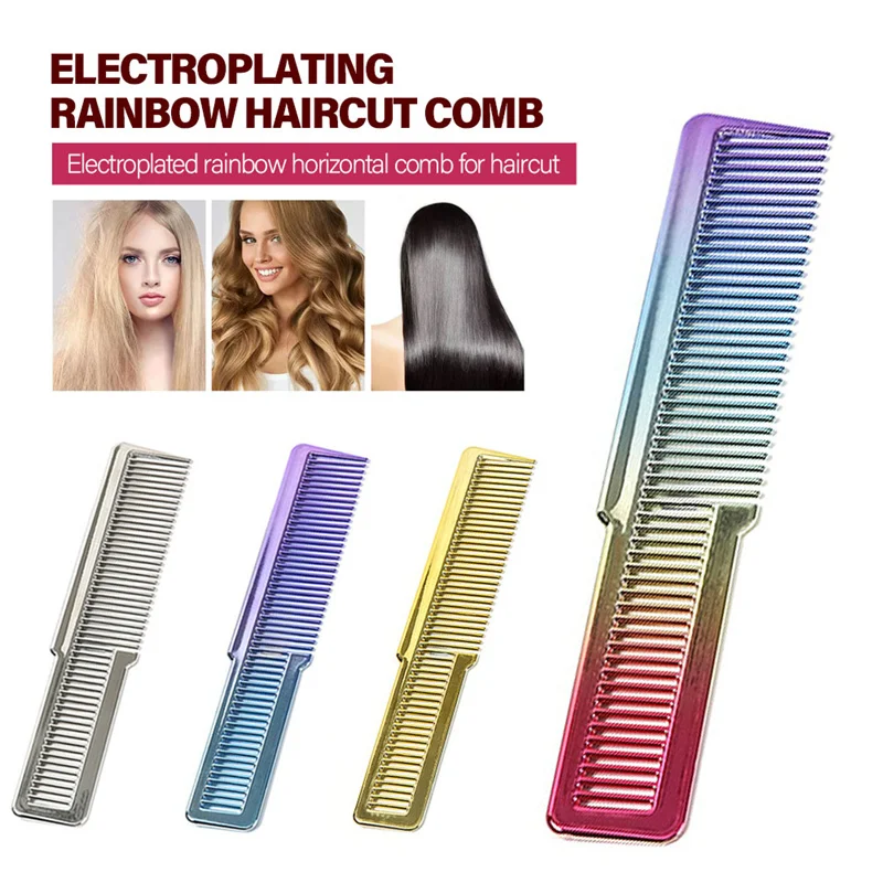 Electroplating Hair Combs Barber Hairdressing Hair Cutting Brush Anti-static Tangle Pro Salon Hair Care Styling Tool
Electroplating Hair Combs Barber Hairdressing Hair Cutting Brush Anti-static Tangle Pro Salon Hair Care Styling Tool