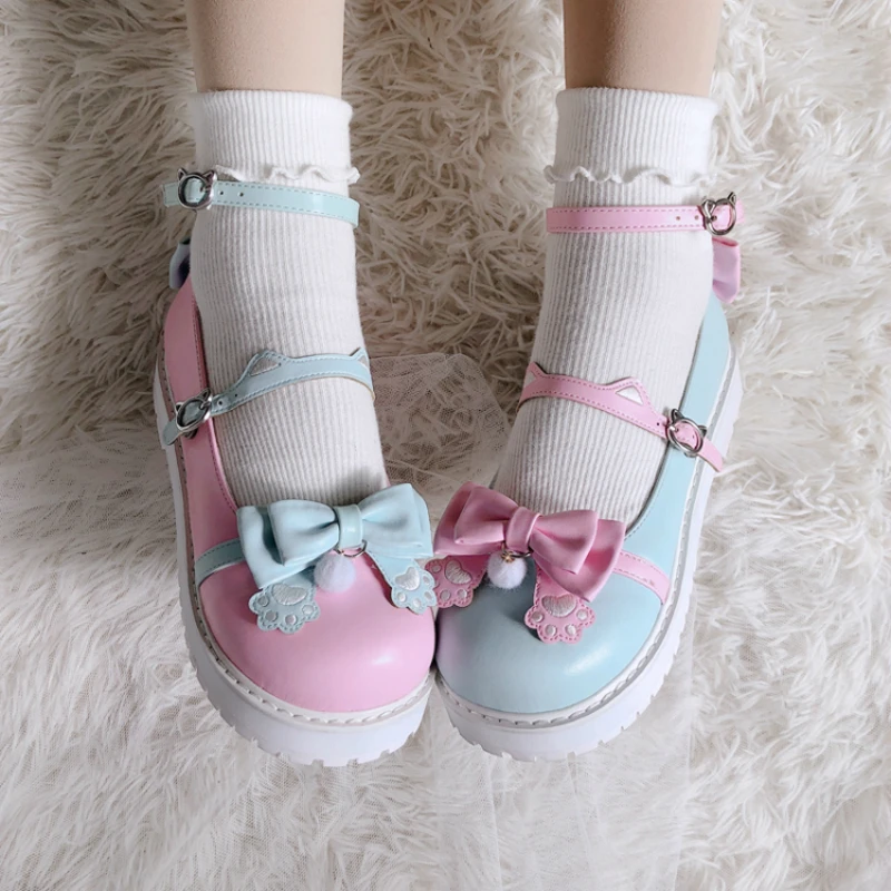 Sweet Girls Anime Cosplay Lolita Shoes Jk Platform Big Size 41 Japanese Anime Cat Paw Design Harujuku Kawaii Cute Women Shoes
Sweet Girls Anime Cosplay Lolita Shoes Jk Platform Big Size 41 Japanese Anime Cat Paw Design Harujuku Kawaii Cute Women Shoes