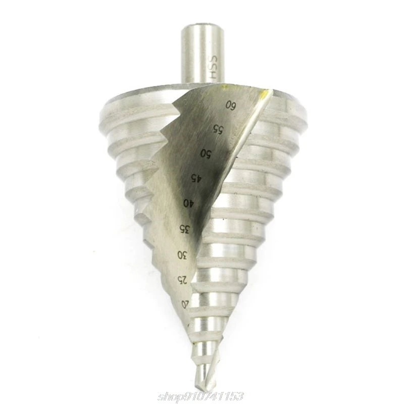 6-60mm Pagoda Step Cone Drill Bit HSS Spiral Grooved Reaming Hole Cutter Power Tool M03 21 Dropshipping
6-60mm Pagoda Step Cone Drill Bit HSS Spiral Grooved Reaming Hole Cutter Power Tool M03 21 Dropshipping