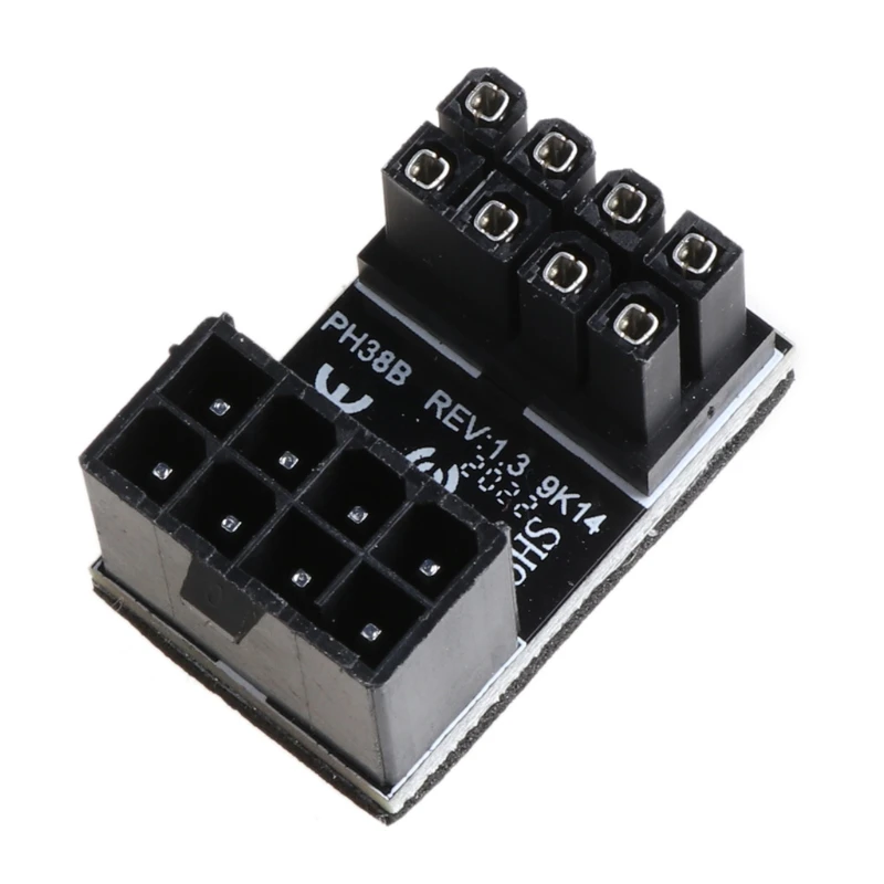 8pin Male 180 Degree Angled to 8Pin Female Power Adapter for Desktops Graphics Card cable installation direction DIY
8pin Male 180 Degree Angled to 8Pin Female Power Adapter for Desktops Graphics Card cable installation direction DIY