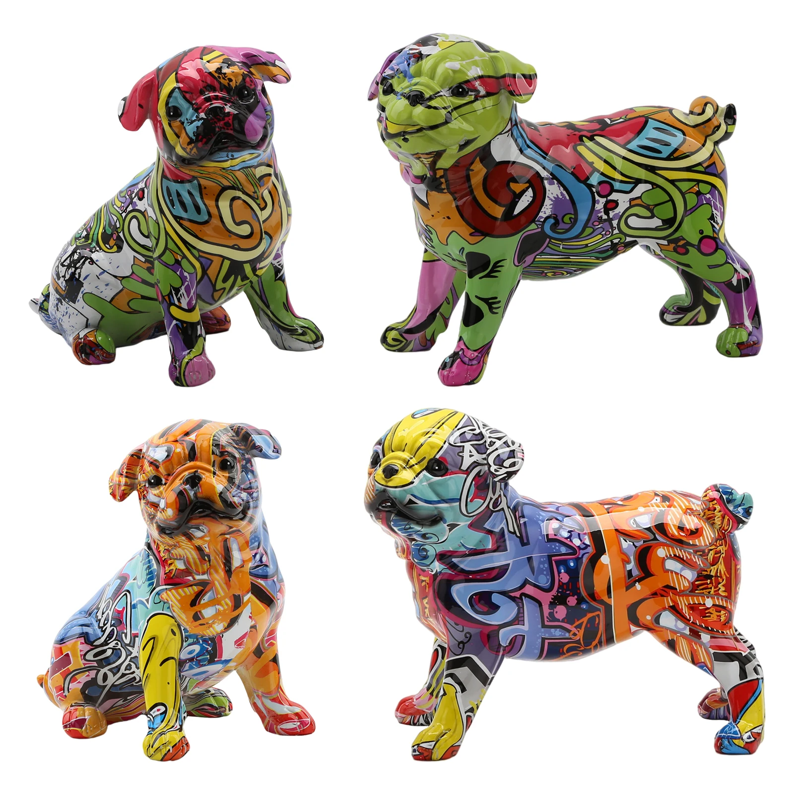 Nordic Painting Graffiti French Bulldog Creative Resin Crafts Animal Dog Figurines Sculpture Home Wine Cabinet Office Decor
Nordic Painting Graffiti French Bulldog Creative Resin Crafts Animal Dog Figurines Sculpture Home Wine Cabinet Office Decor