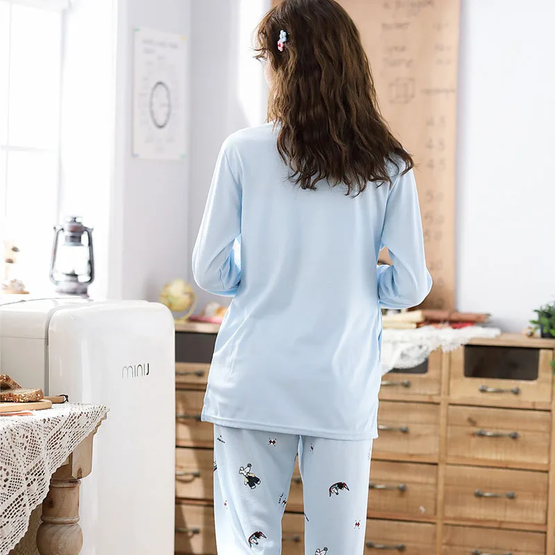 Горячая Распродажа Япония Мода пижамы для беременных Уход ансамбль Одежда сна