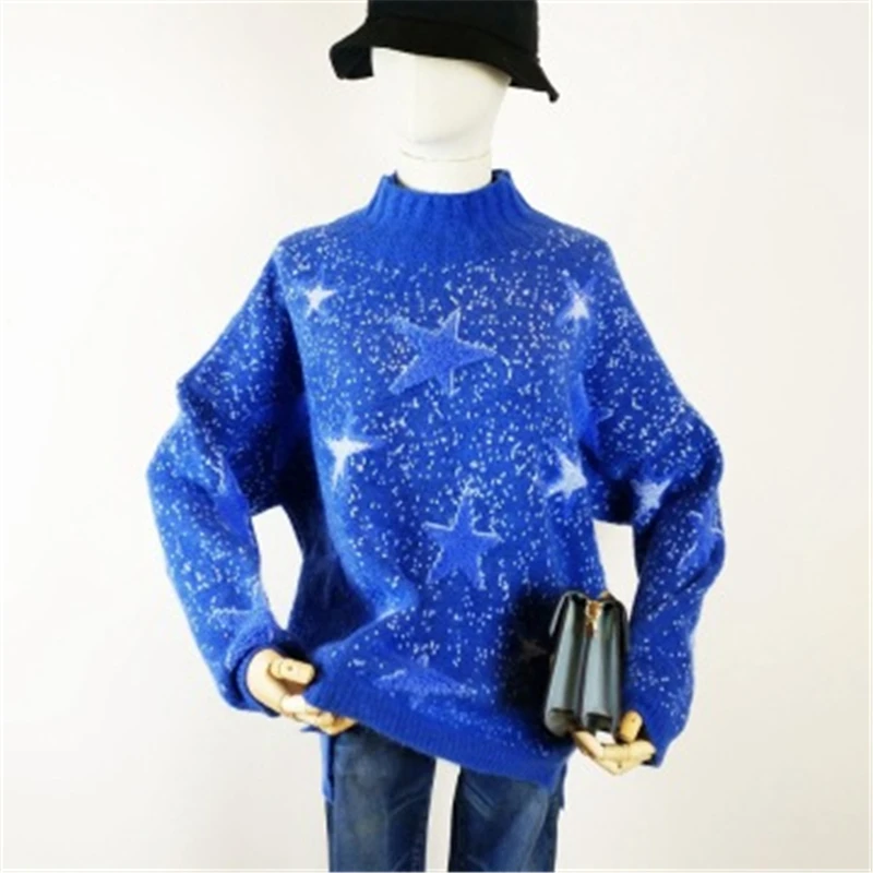2021 Spring Autumn Fashion New High Neck Long Sleeve Loose Plus Size Pullover Sweater Top Trendy 447
2021 Spring Autumn Fashion New High Neck Long Sleeve Loose Plus Size Pullover Sweater Top Trendy 447