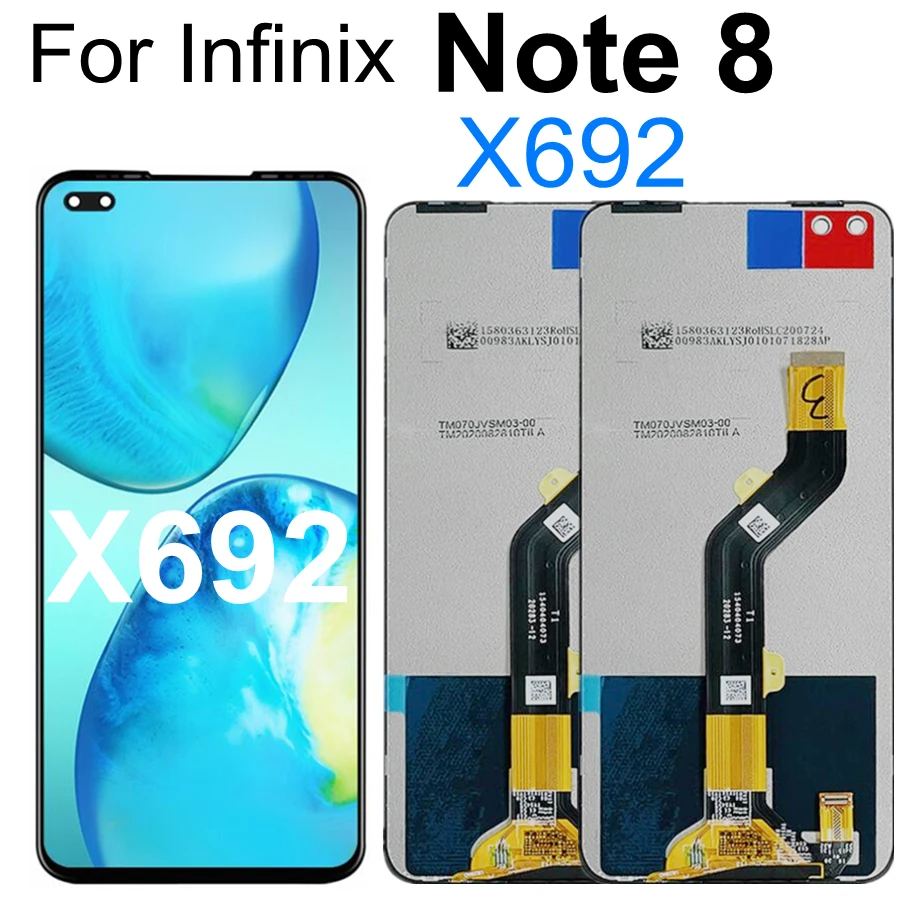 6.95" LCD For Infinix Note 8 X692 LCD Display Touch Screen Digitizer Assembly Replacement For Infinix Note8 LCD Display
6.95" LCD For Infinix Note 8 X692 LCD Display Touch Screen Digitizer Assembly Replacement For Infinix Note8 LCD Display