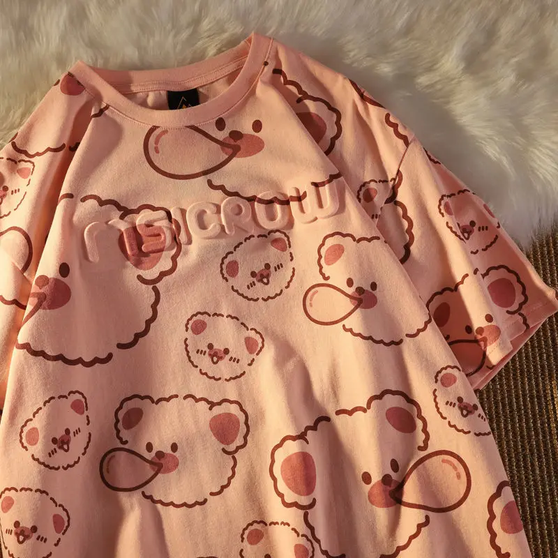 American Hiphop Kawaii Bear Short-Sleeved t-Shirt Female Loose Oversized Krop Ins Harajuku Style Printed Letter Tee
American Hiphop Kawaii Bear Short-Sleeved t-Shirt Female Loose Oversized Krop Ins Harajuku Style Printed Letter Tee