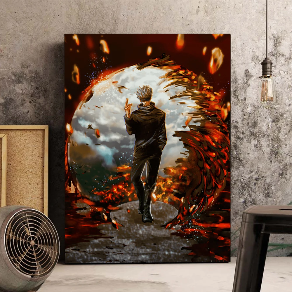 Gojo Satoru Jujutsu Kaisen Anime Canvas Painting Decor Wall Art Bedroom Home Living child boy Room Decoration Prints Poster
Gojo Satoru Jujutsu Kaisen Anime Canvas Painting Decor Wall Art Bedroom Home Living child boy Room Decoration Prints Poster
