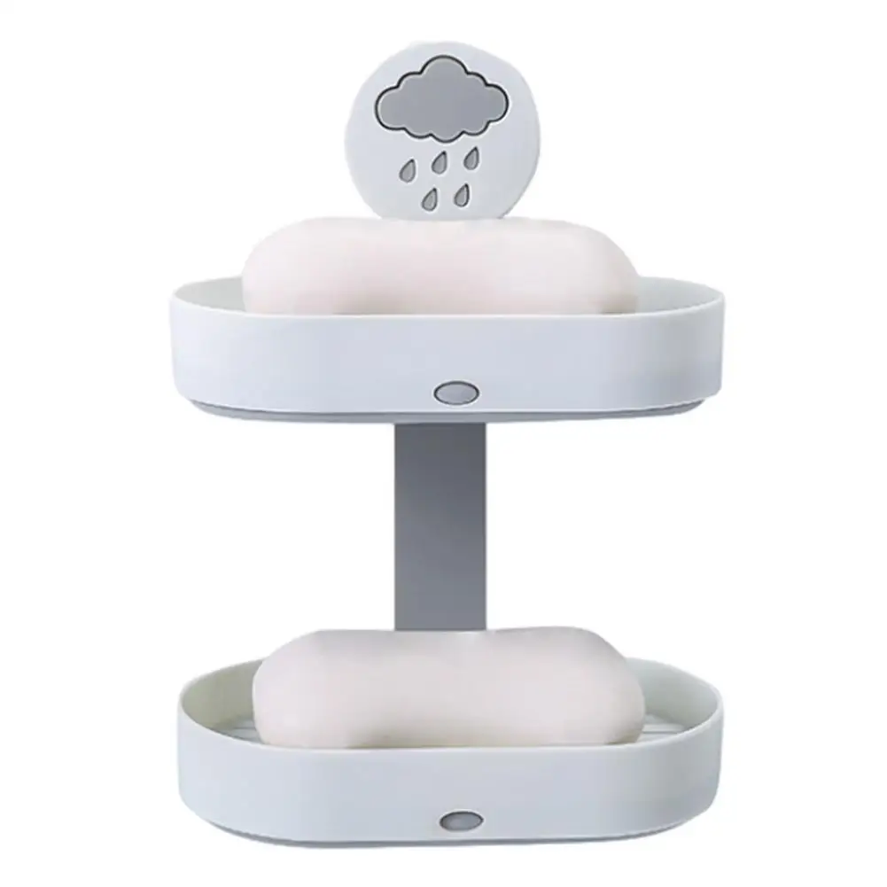 Soap Rack No Drilling Wall Mounted Double Layer Soap Holder Soap Sponge Dish Bathroom Accessories Soap Dishes Self Adhesive
Soap Rack No Drilling Wall Mounted Double Layer Soap Holder Soap Sponge Dish Bathroom Accessories Soap Dishes Self Adhesive